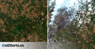 El antes y después de los grandes incendios, con imágenes de satélite: así han ardido miles de hectáreas este verano