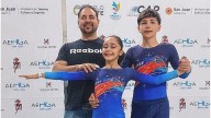 San Román y Vila pusieron bien alto al patinaje santafesino en San Juan