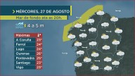 Unha fronte deixará máis chuvia ao oete e norte de Galicia
