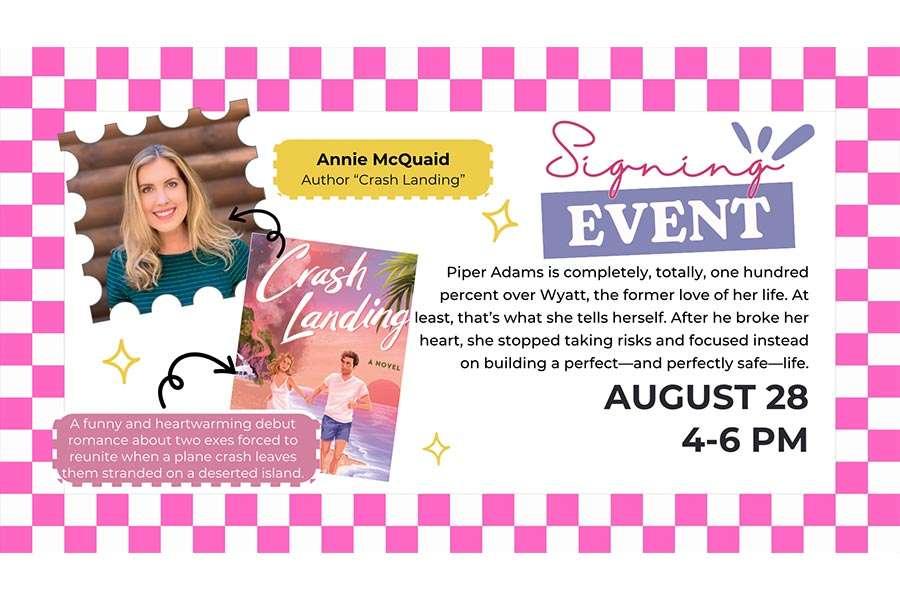 The Outer Banks Voice -   Author book signing at Downtown books for Annie McQuaid’s new novel Crash Landing 