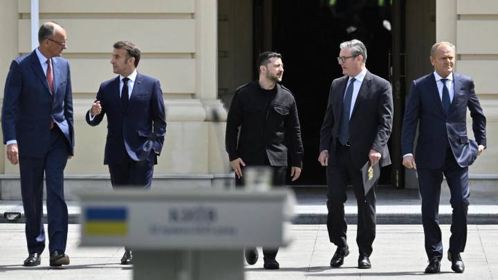 Líderes europeos acompañan a Zelenski a reunión con Trump
