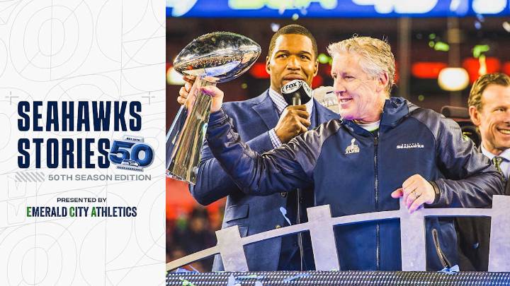 Seahawks Stories 50th Season Edition: Pete Carroll – Hosted by Jen Mueller, Cliff Avril & Red Bryant
