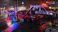 Se pasa en rojo y choca patrulla municipal al norte de la ciudad