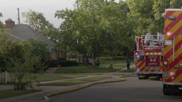 Overland Park fire: Man hospitalized, cat rescued