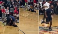 Teacher body slams high school student during musical chairs