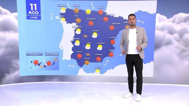 Aviso por calor este lunes en 16 comunidades autónomas, con 12 de ellas en nivel naranja y Canarias en alerta roja