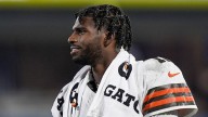 What grade did Shedeur Sanders give himself for his Browns NFL debut?