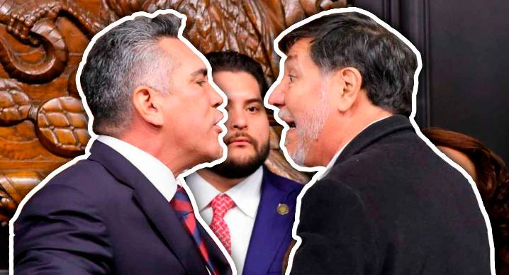 Desatan caos Noroña y ‘Alito’ Moreno en el Senado: empujones, gritos, golpes, señalamientos… y hasta denuncias