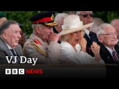 King and Queen lead two-minute silence to mark 80 years since VJ Day