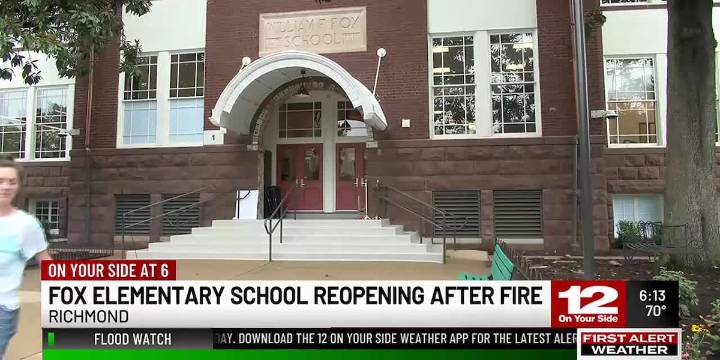 Fox Elementary School reopening after fire