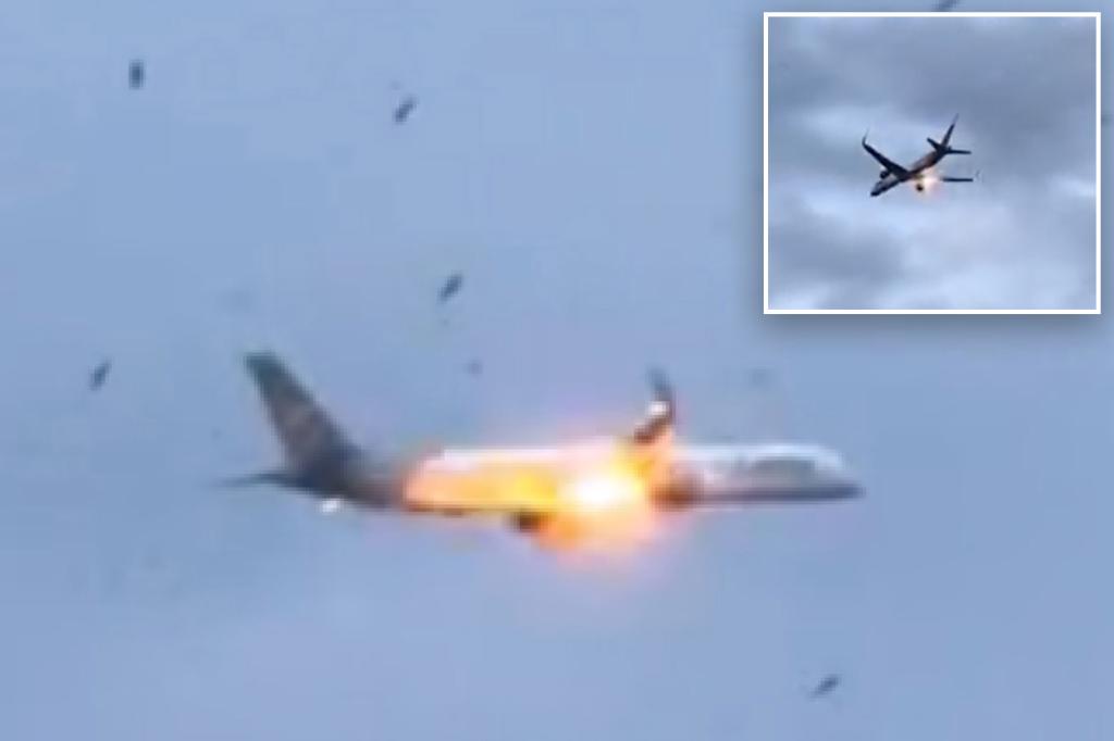 Boeing plane makes emergency landing after engine bursts into flames: 'I already sent goodbye texts'