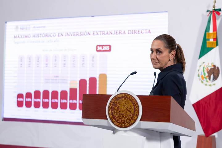 Sheinbaum presume un récord en la inversión extranjera: “Ni los aranceles pudieron con la economía mexicana”