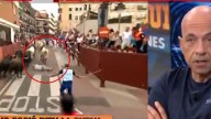 Alfredo Duro, de ‘El Chiringuito’, fue embestido en encierro de toros en España