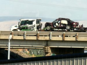 Multi-vehicle crash on I-15 near Blackfoot sends one to hospital