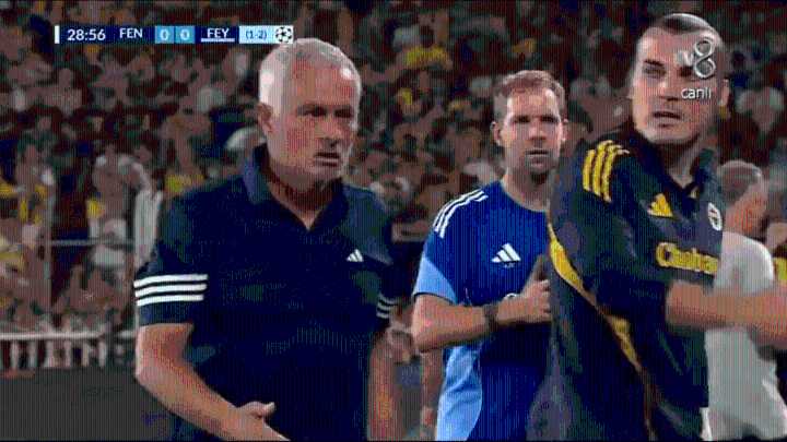 Jose Mourinho has a face like thunder as his celebrations are ruined by VAR