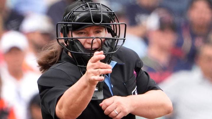 MLB is calling up its first female umpire for Saturday's Marlins