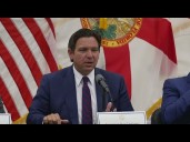 Gov. Ron DeSantis speaks in Tampa