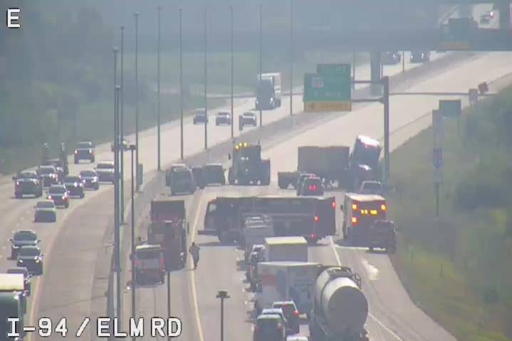 Eastbound I-94 near Jackson closed again after second identical semitrailer crash in two days