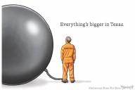 Cartoon: Not everything is bigger in Texas