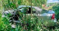 Exceso de velocidad provoca salida de camino en Altamira