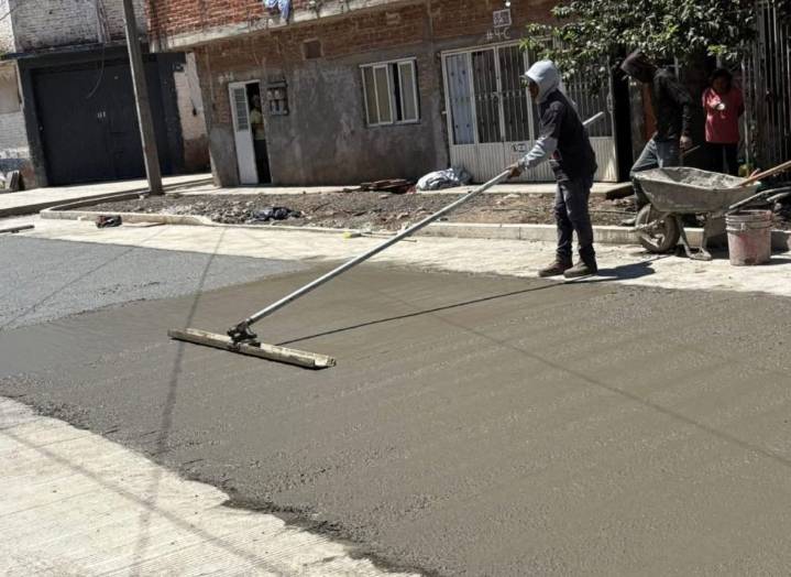 Trabajos de la calle Cartagena presentan un avance del 85 por ciento
