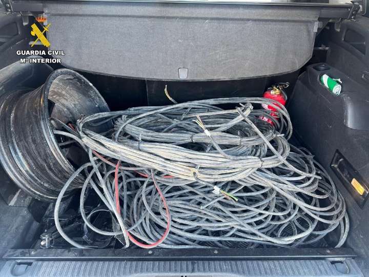 Arrestado un hombre de 39 años por once robos de cable de cobre en Teruel