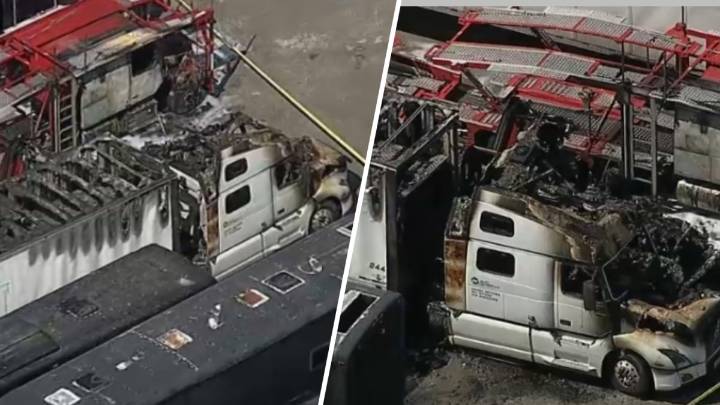Tractor-trailer fire in Hallandale Beach – NBC 6 South Florida