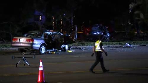 Serious two-car crash closes stretch of Falls of Neuse in Raleigh