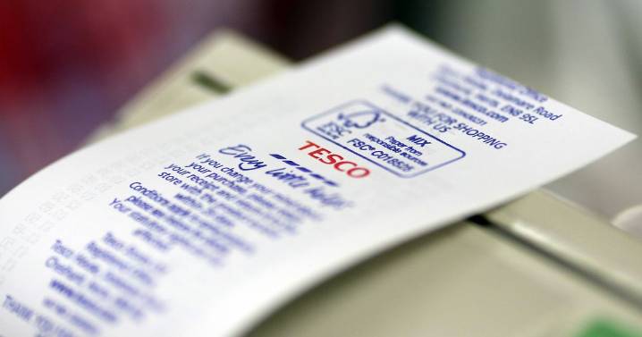 Shopper finds Tesco receipt from 27 years ago and is floored by how cheap it was