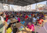Torrelavega traga ficha, 290 peñas participan en el torneo de parchís