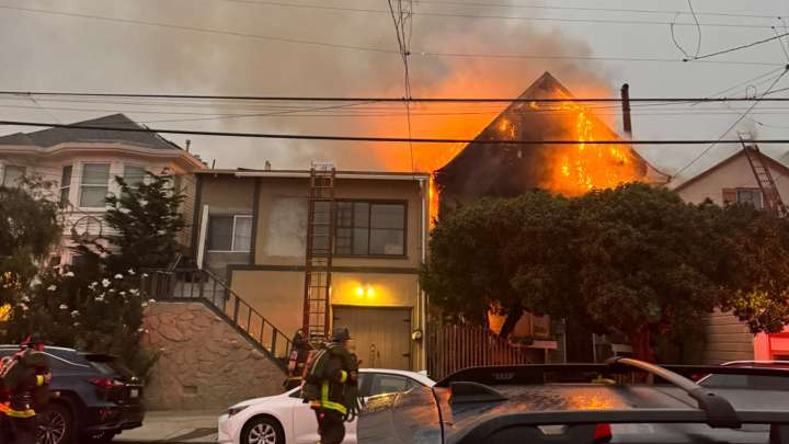 3 hospitalized, cat killed in SF fire involving 3 homes