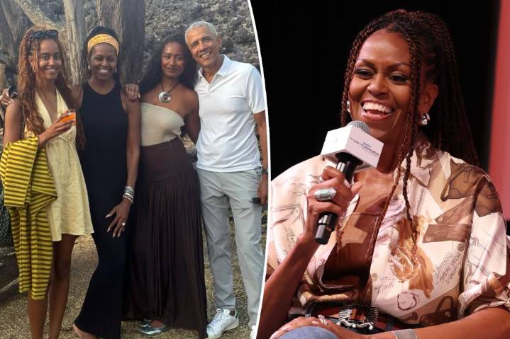 Michelle Obama reveals which daughter Barack found more 'difficult' to raise