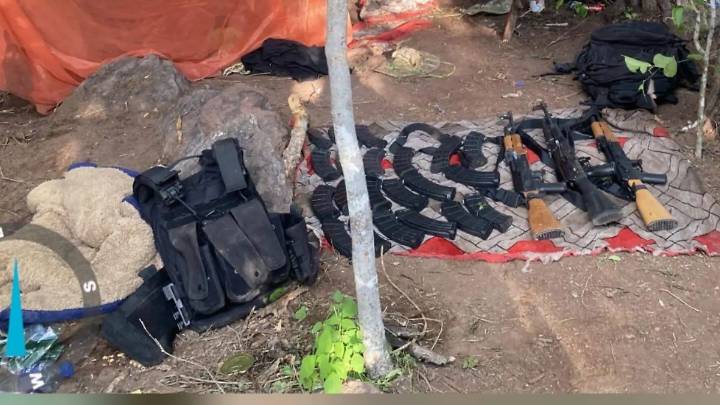 Fuerzas federales y estatales desmantelan campamento clandestino en Elota
