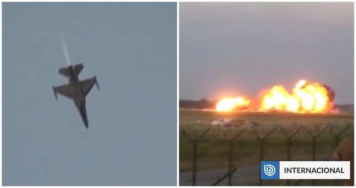 VIDEO | Piloto de F-16 muere en Polonia tras estrellarse previo a una exhibición áerea