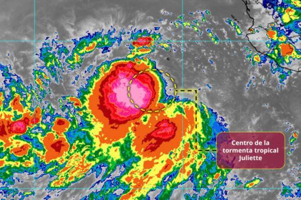 Se forma tormenta tropical Juliette en el Pacífico