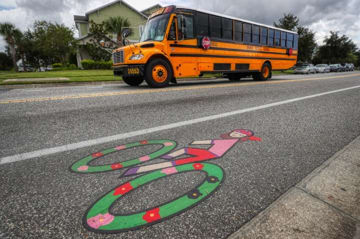 Florida to paint over Orlando student road art it promoted
