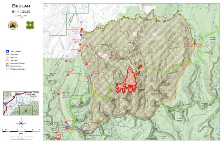 Beulah Fire at nearly 3,000 acres as new team takes over