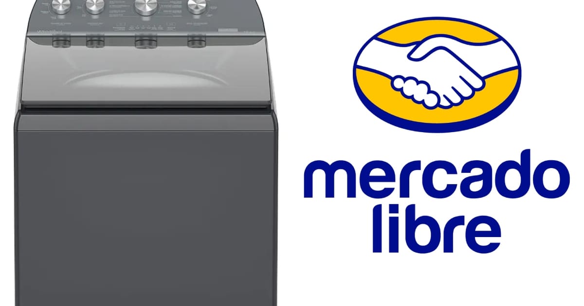Ofertas en Mercado Libre: lavadora automática Whirlpool de 18 kilos con 37% de descuento