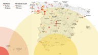 ¿Cómo avanzan los incendios del verano? Consulte el mapa con los últimos fuegos activos