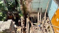 Se desploma parte de edificio en colonia Guerrero