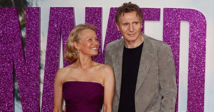 Pamela Anderson and Liam Neeson Are 'in the Process of Falling in Love,' Body Language Expert Reveals