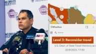 "Alerta de viaje de EUA no refleja contexto actual de Chihuahua": Loya