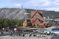 This Swedish church is moving 3 miles down the road. It's relocating before a mine swallows the town
