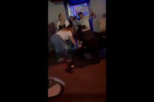 Bar fight results in two arrests, man kicks officer in the head during altercation