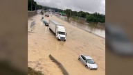 See cars submerged by floodwaters on Tennessee interstate