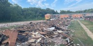 Demolition of Norwood Plaza Apartments in Birmingham begins