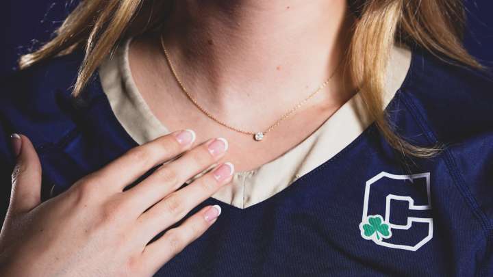 Cathedral's Avery Lewis on necklace from grandma