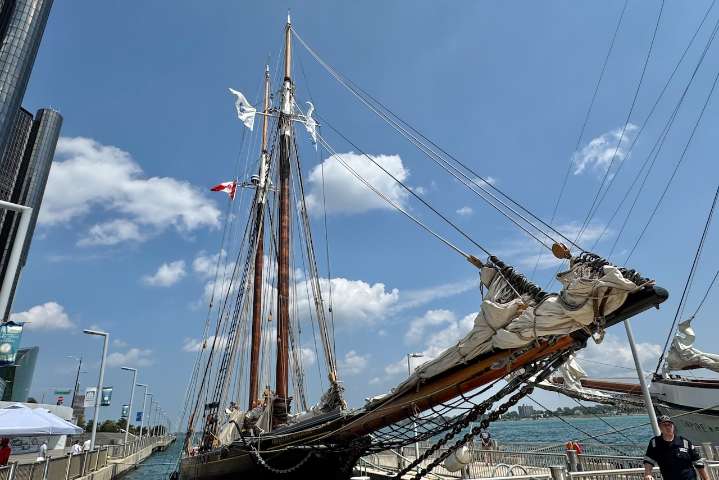 The Detroit Riverfront hasn’t seen this many Tall Ships at once in a quarter century