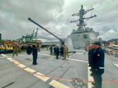 EN IMÁGENES: Jefe del Comando Sur de EEUU visitó el USS Sampson antes de despliegue al mar Caribe