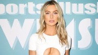 ‘SI’ Swim star sizzles poolside in soaking wet lingerie, bikinis
